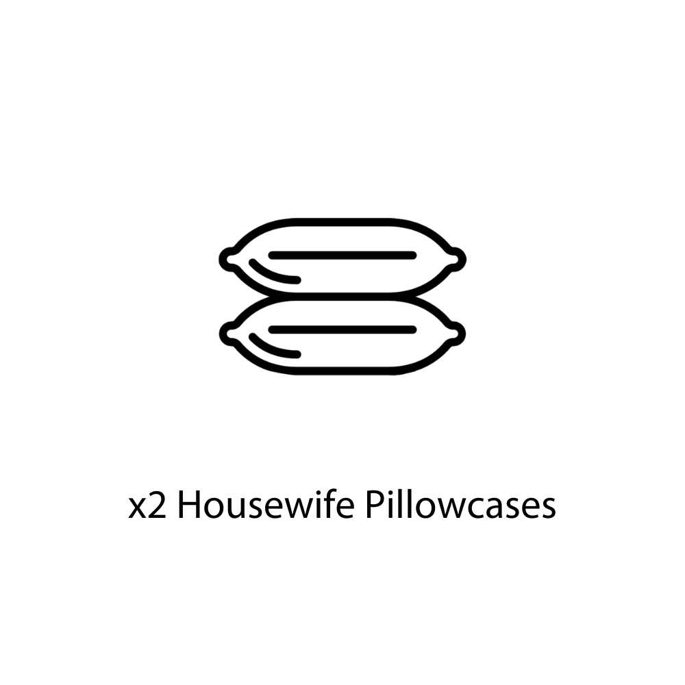 x2 Housewife Pillowcases