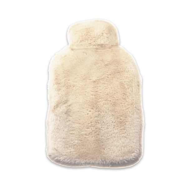 Pouchy-faux-fur-hot-water-bottle-in-biscuit-main-image