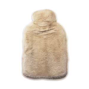 Pouchy-faux-fur-hot-water-bottle-in-mocha-front-with-white-background