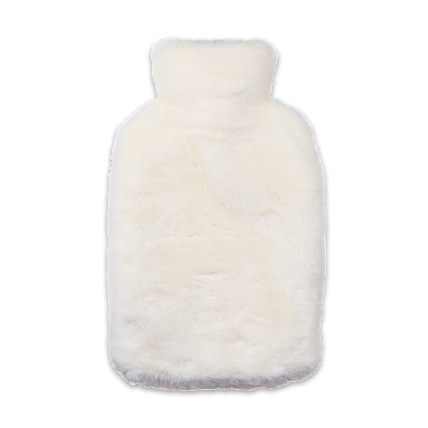 Pouchy-faux-fur-hot-water-bottle-in-white-front-no-white-background