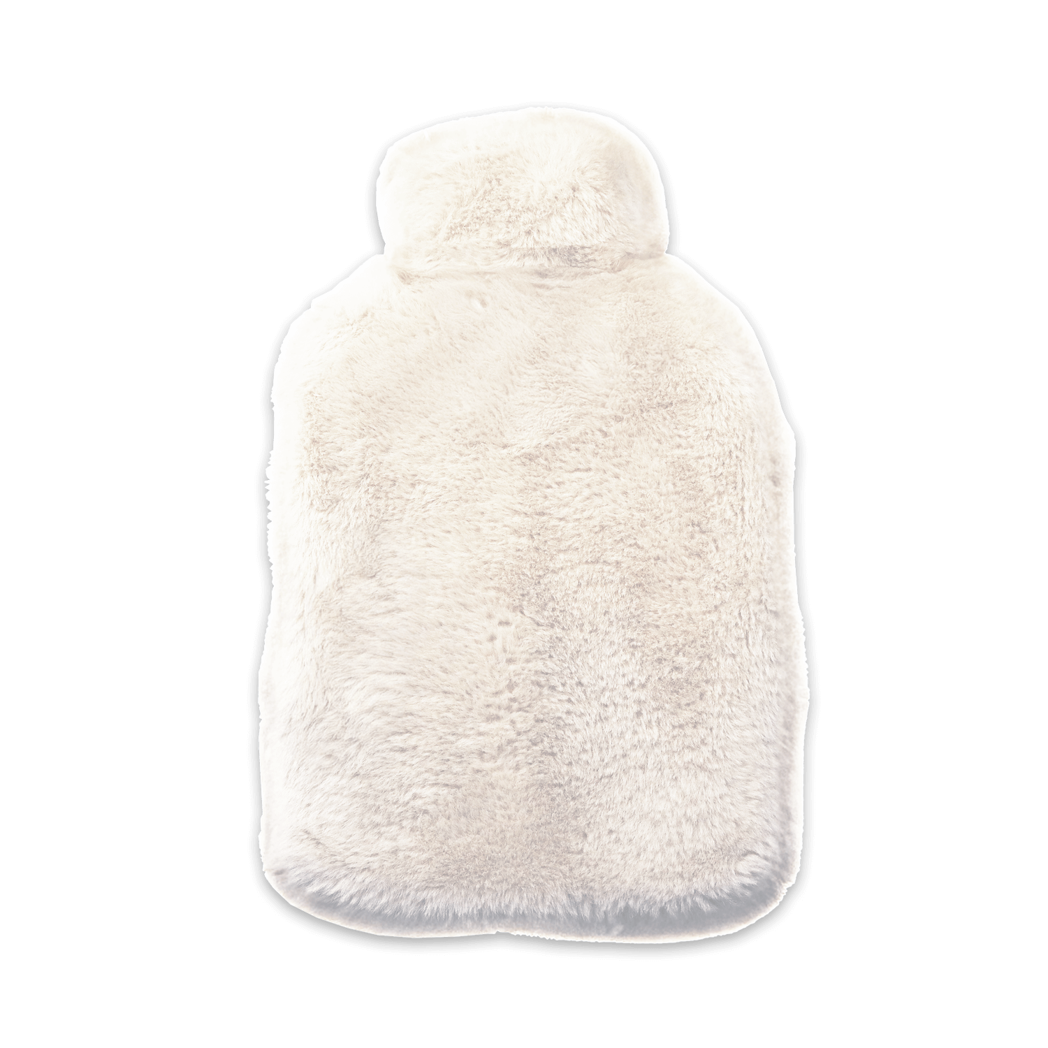 Pouchy-faux-fur-hot-water-bottle-in-winter-white-front-image-no-background