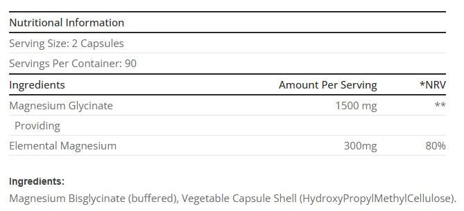 magnesium glycinate supplement three